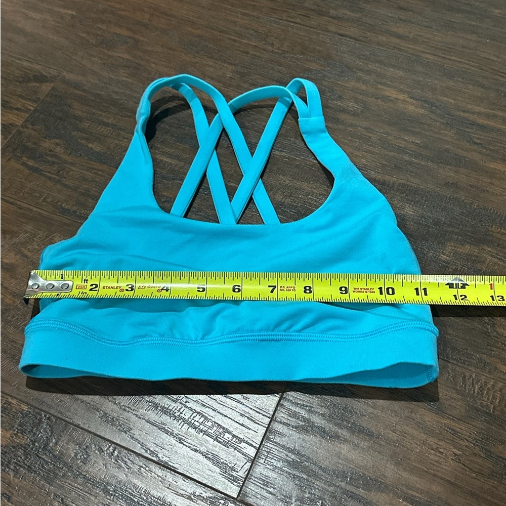 lululemon athletica Women's Blue Sports Bra Size 2 - Picture 5 of 6